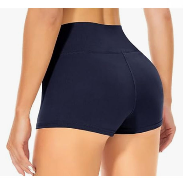 Damen-Hohe-Taille-Shorts_Hinten