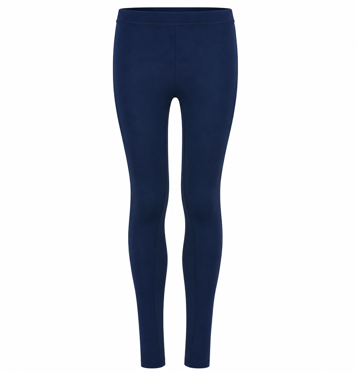 Marineblaue Damenleggings im Studio